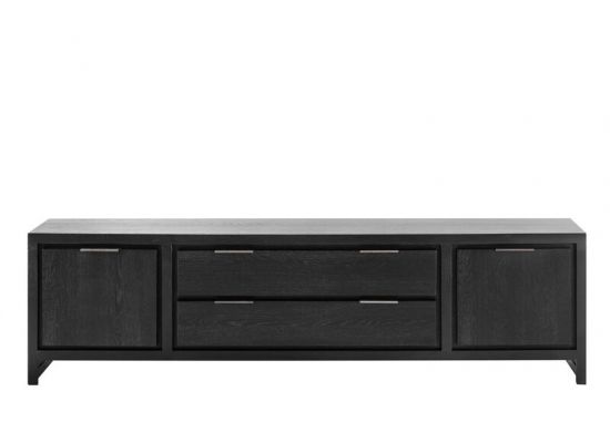 TV-Meubel Lentaro eikenhout zwart