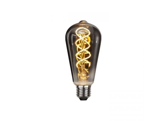 E27 LED Edisonlamp 6W - 3-staps dimbaar zonder dimmer - smoke