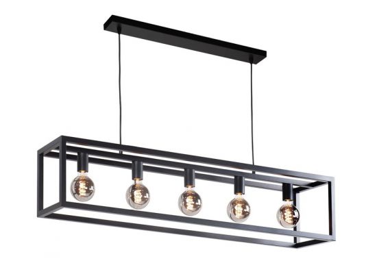 Hanglamp Fragola 5 lichts - zwart