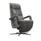 Relaxfauteuil Lontia antraciet Velvet