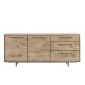 Dressoir Rianta houtstructuur/metaal
