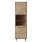 Opbergkast Rianta houtstructuur/metaal