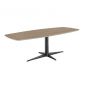 Eettafel Taranto eikenhout turf Deens ovaal 260x100cm