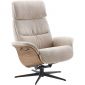 Relaxfauteuil Hintas M beige hout