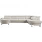 Hoekbank Rigas beige groen memory foam HR zitting