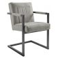 armstoel contiro met enveloppe grey